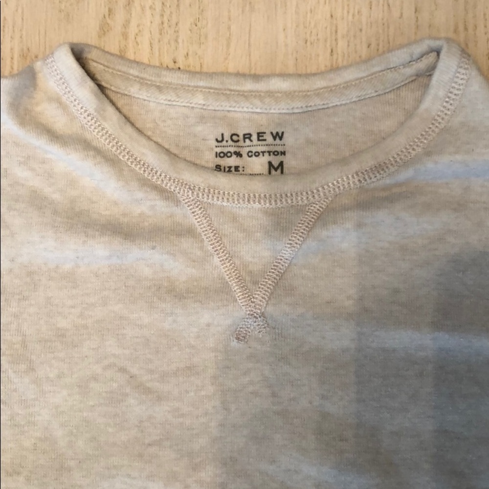 J Crew Dad Crew Neck Sweater Off-White Medium